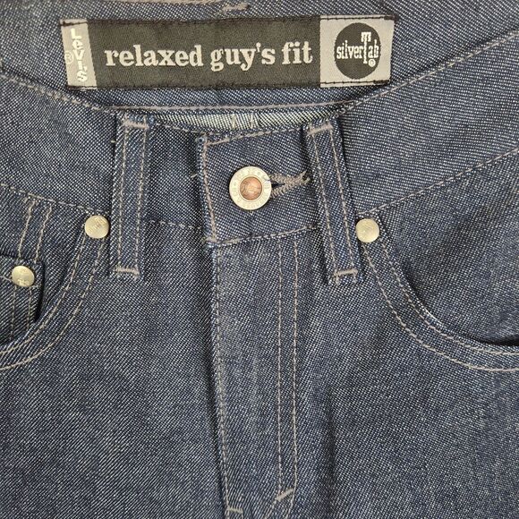 Levi's Vintage 90s Silver Tab Womens Relaxed Guy's Fit 5 Pocket Jeans 26x27 - Picture 4 of 8